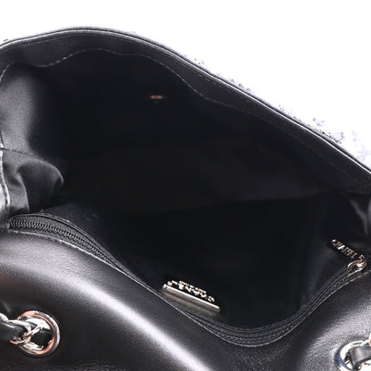 Medium Flap Shoulder Bag - Black