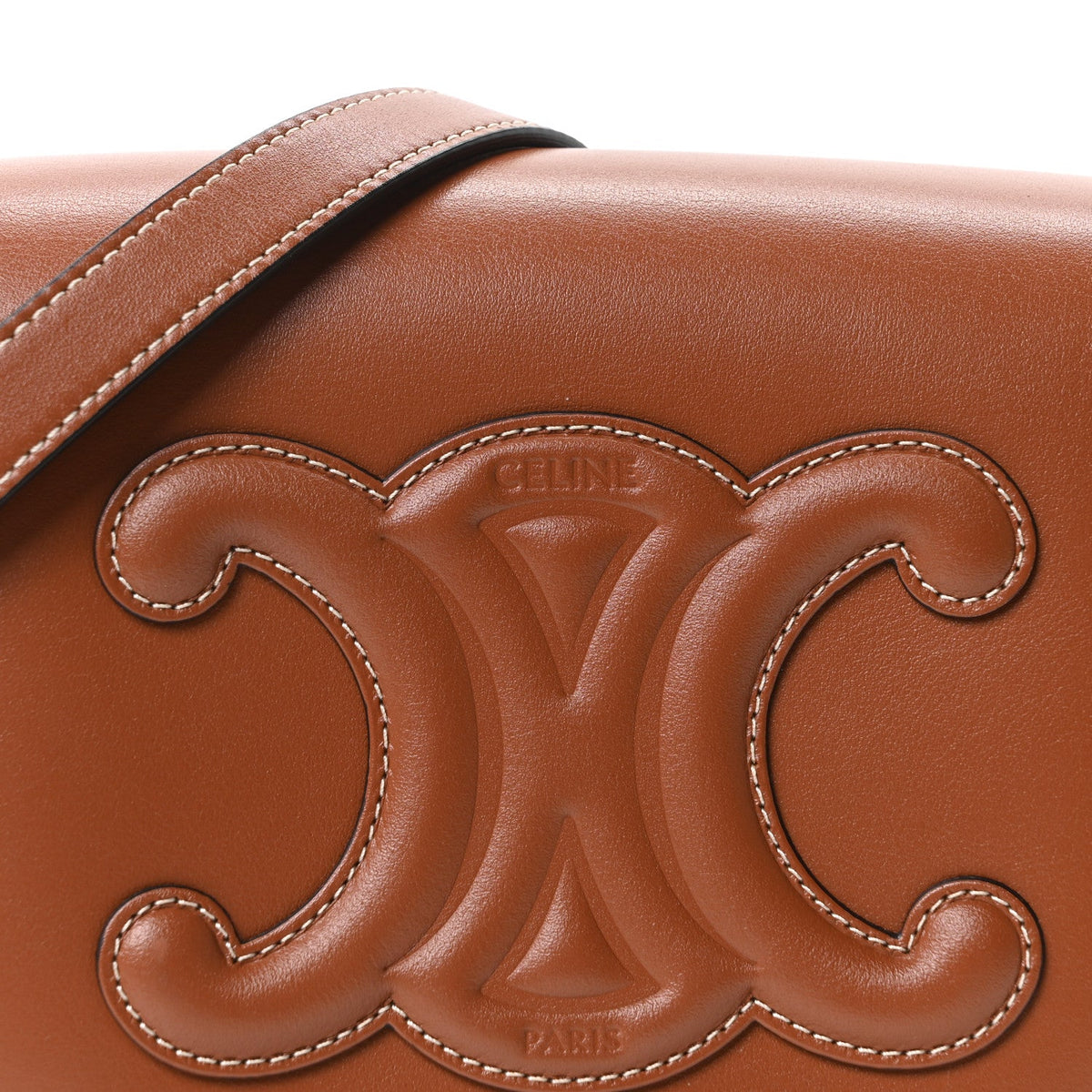 Calfskin Crossbody Bag - Tan