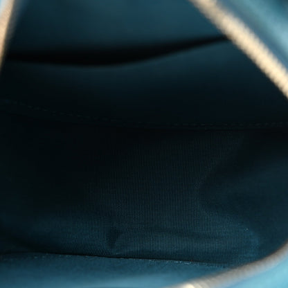 Quilted Goatskin Clutch Bag - Blue