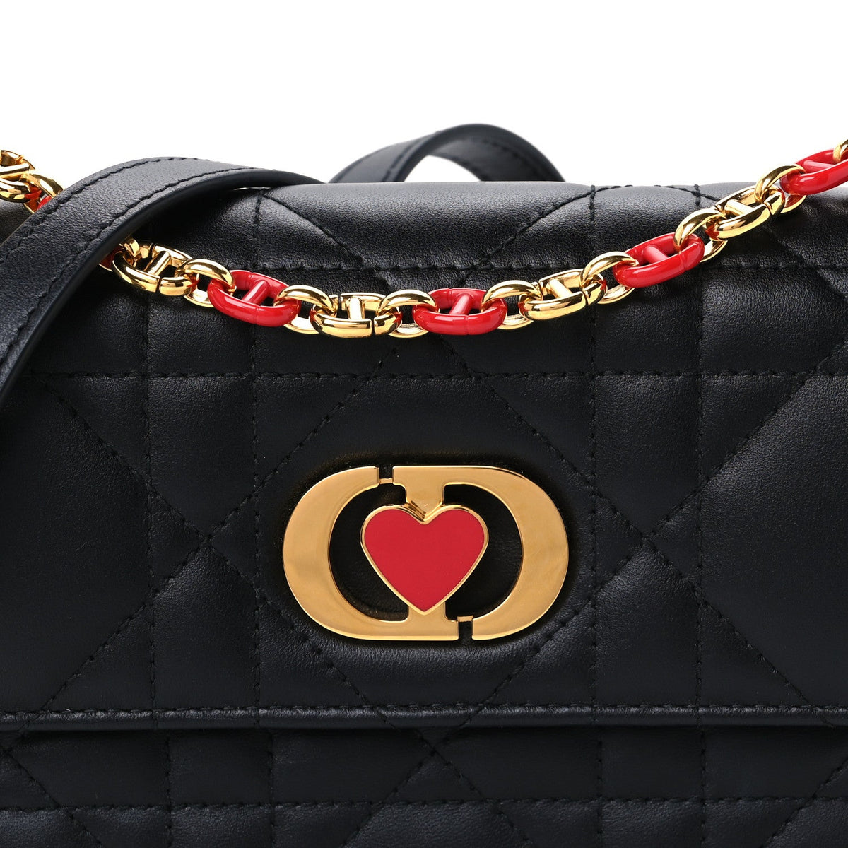 Mini Lambskin Handbag - Black