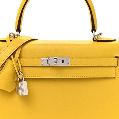 Chevre Chamkila Kelly Sellier 25 Jaune D Handbag