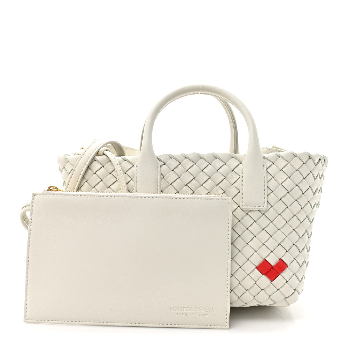 Mini Nappa Handbag - White