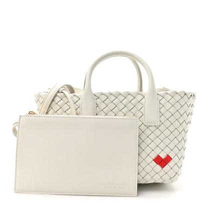 Mini Nappa Handbag - White