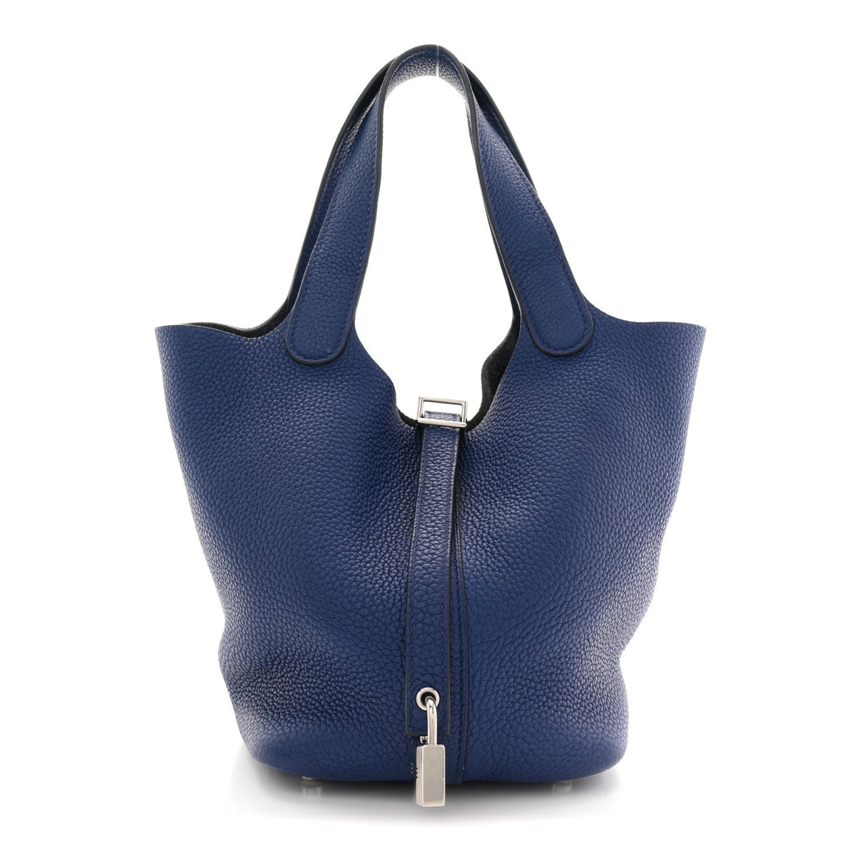 Taurillon Clemence Picotin Lock 18 Pm Bl Handbag