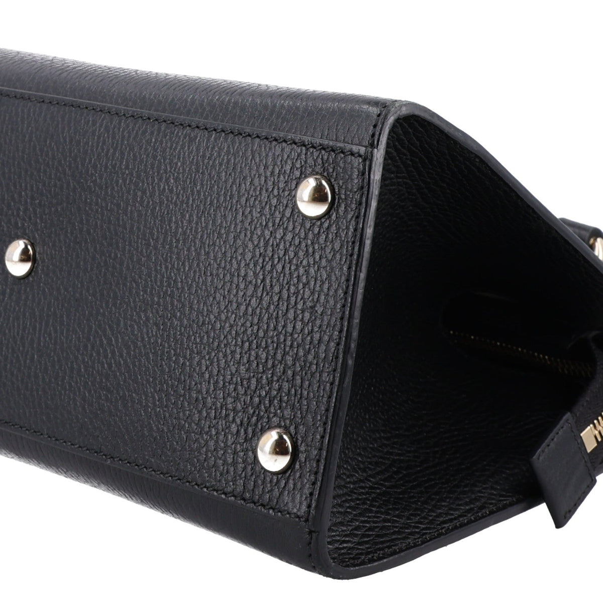 Medium Calfskin Satchel Bag - Black