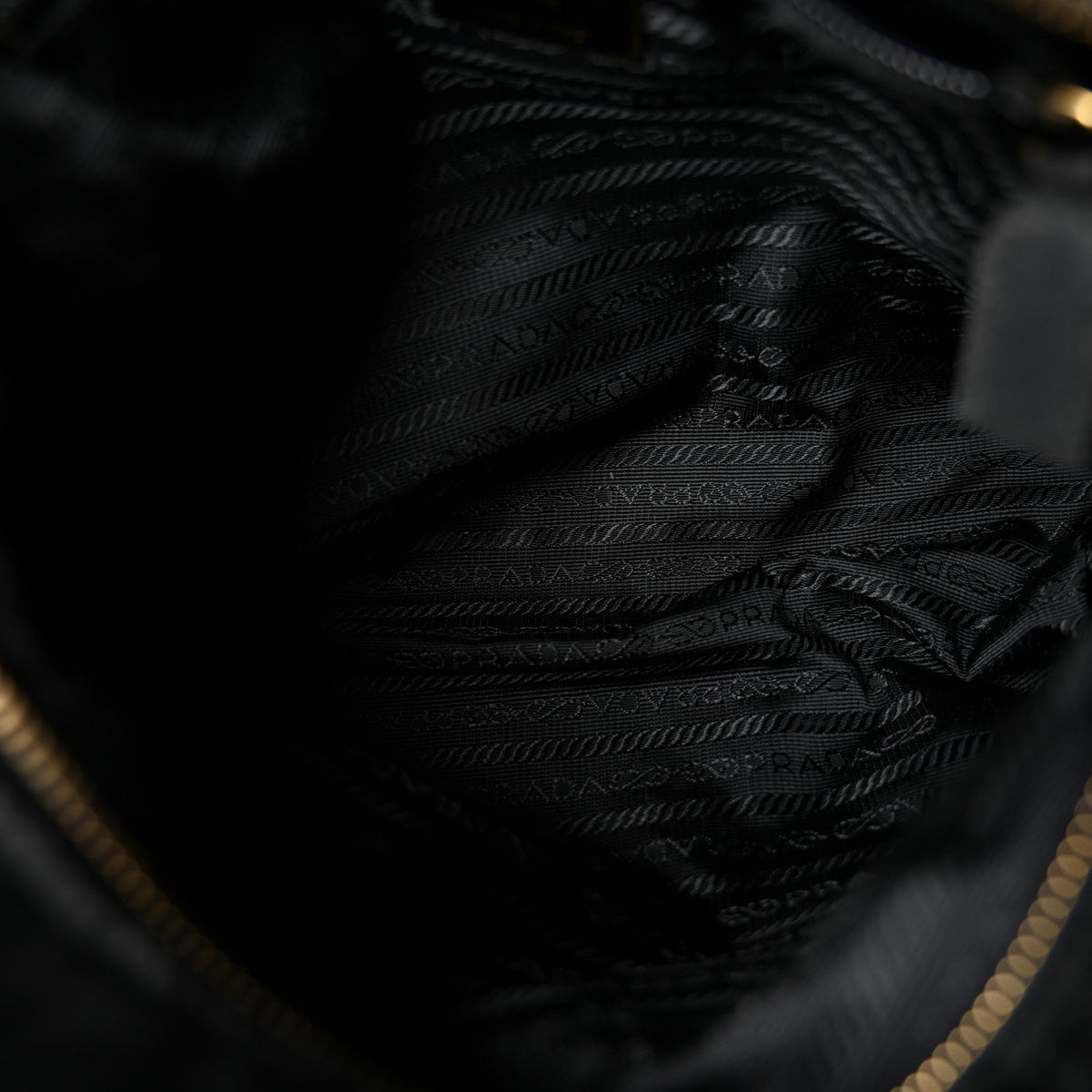 Quilted Nylon Tote Bag - Black