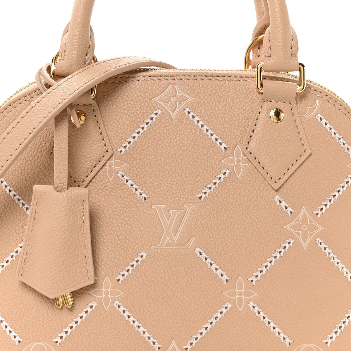 Empreinte Bi-Color Alma Bb Hazelnut Handbag