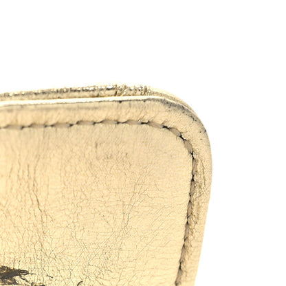 Quilted Calfskin Wallet Bag - Gold
