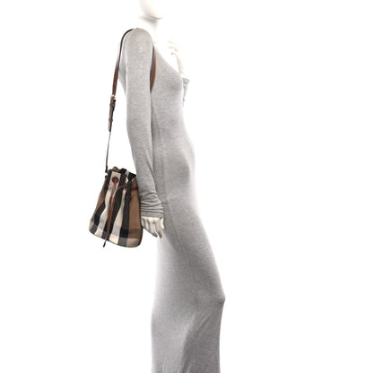 Small Canvas Bucket Bag - Brown