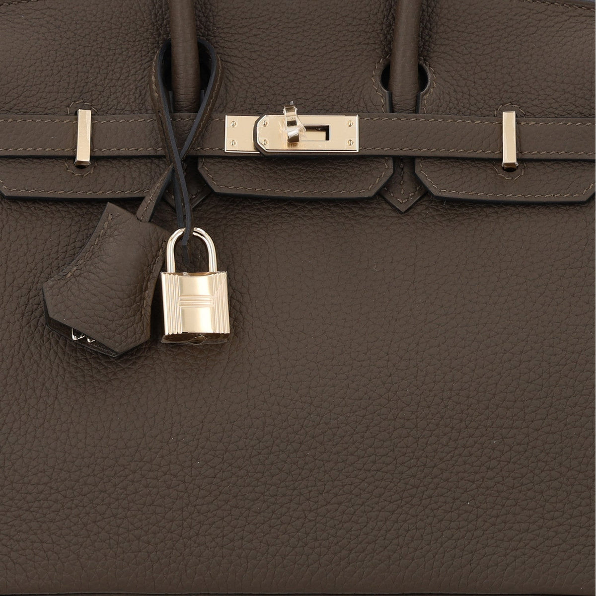 Togo Birkin 25 Vert Loden Handbag
