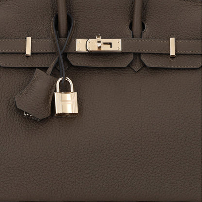 Togo Birkin 25 Vert Loden Handbag