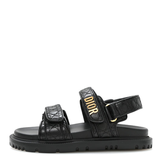 Calfskin Cannage Act 10Mm Sandals Black
