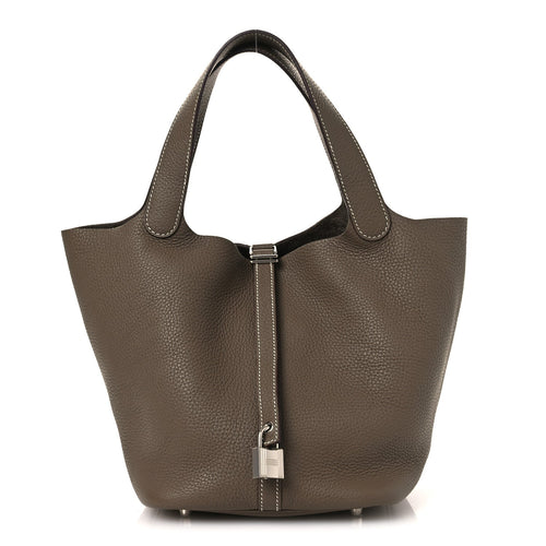 Taurillon Clemence Picotin Lock Mm Etoup Handbag