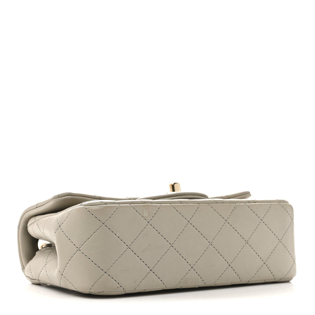 Mini Quilted Lambskin Flap Shoulder Bag - Tan