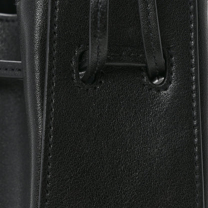 Small Calfskin Bucket Bag - Black