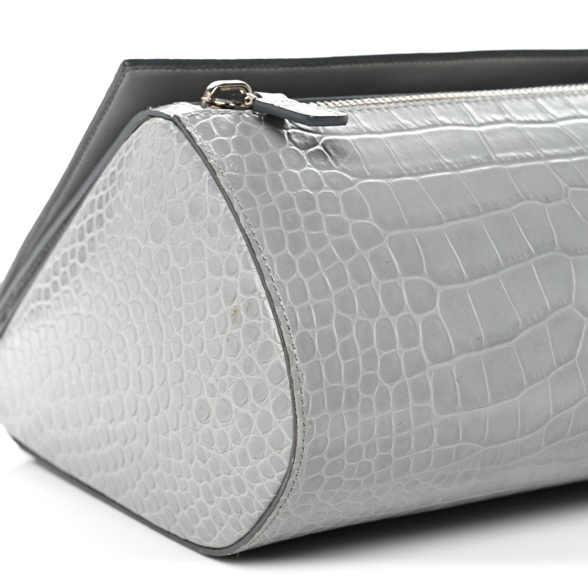 Medium Calfskin Crossbody Bag - Grey