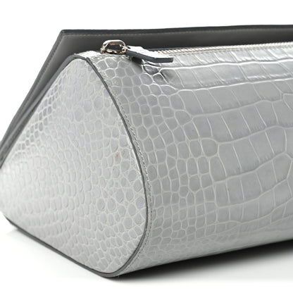 Medium Calfskin Crossbody Bag - Grey