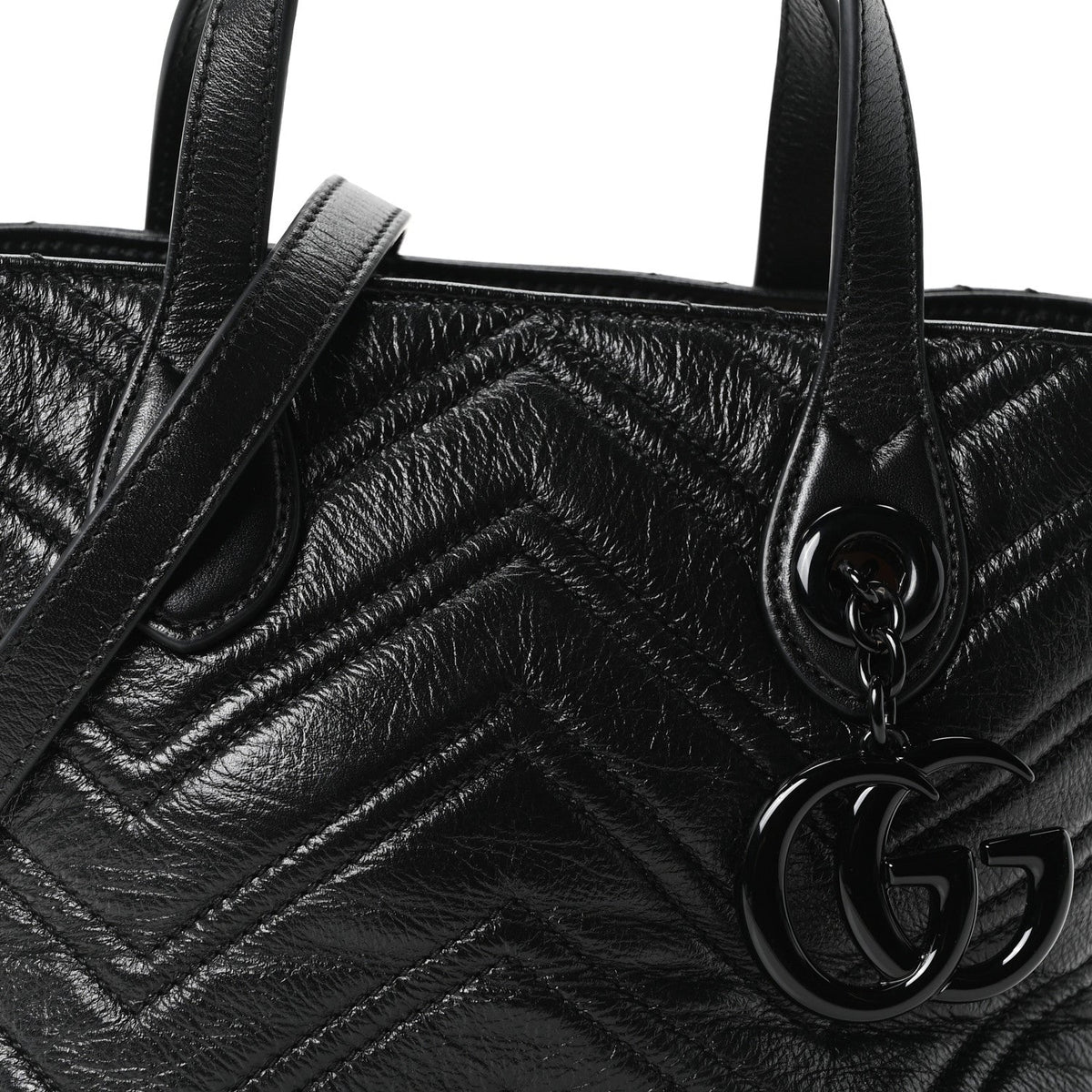 Small Nappa Tote Bag - Black
