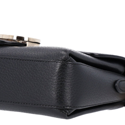 Calfskin Crossbody Bag - Black
