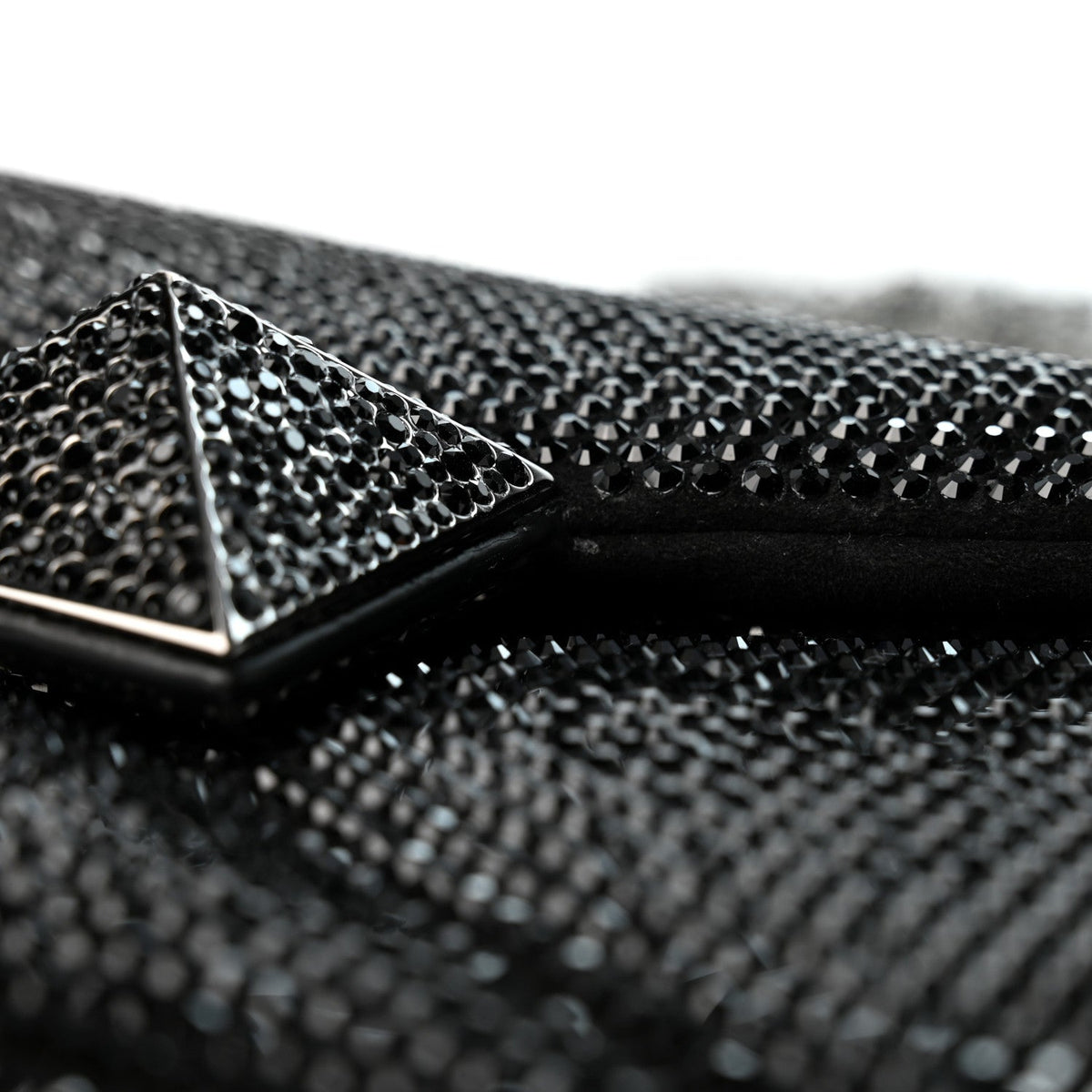 Small Suede Clutch Bag - Black