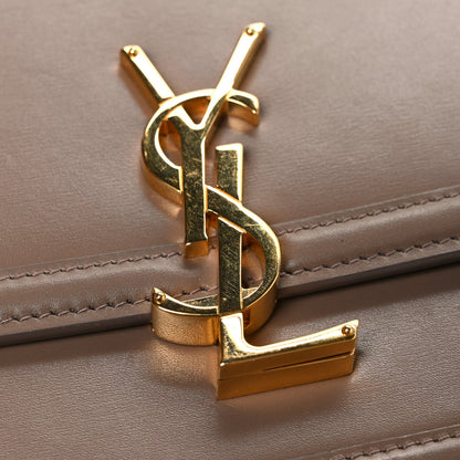 Small Calfskin Satchel Bag - Natural