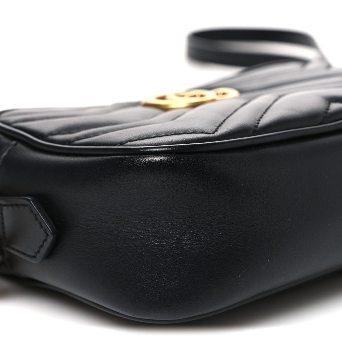 Mini Calfskin Shoulder Bag - Black