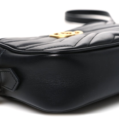 Mini Calfskin Shoulder Bag - Black