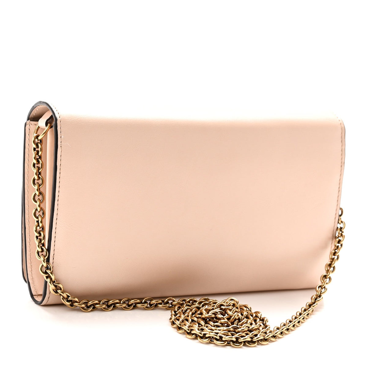 Calfskin Flap Shoulder Bag - Pink