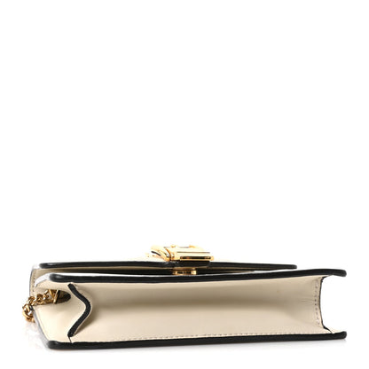 Mini Calfskin Shoulder Bag - White