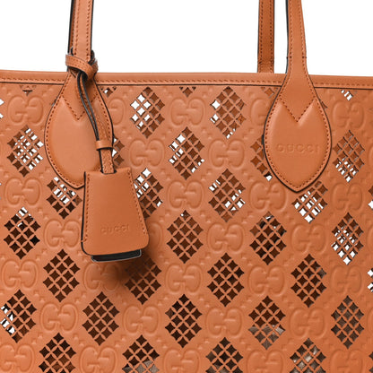 Medium Calfskin Tote Bag - Brown