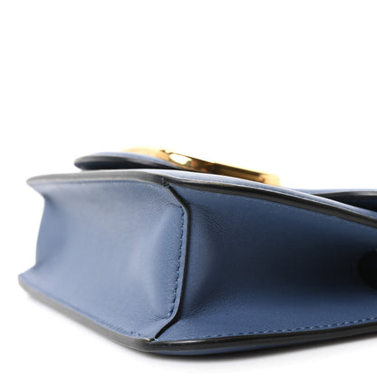 Small Calfskin Shoulder Bag - Blue
