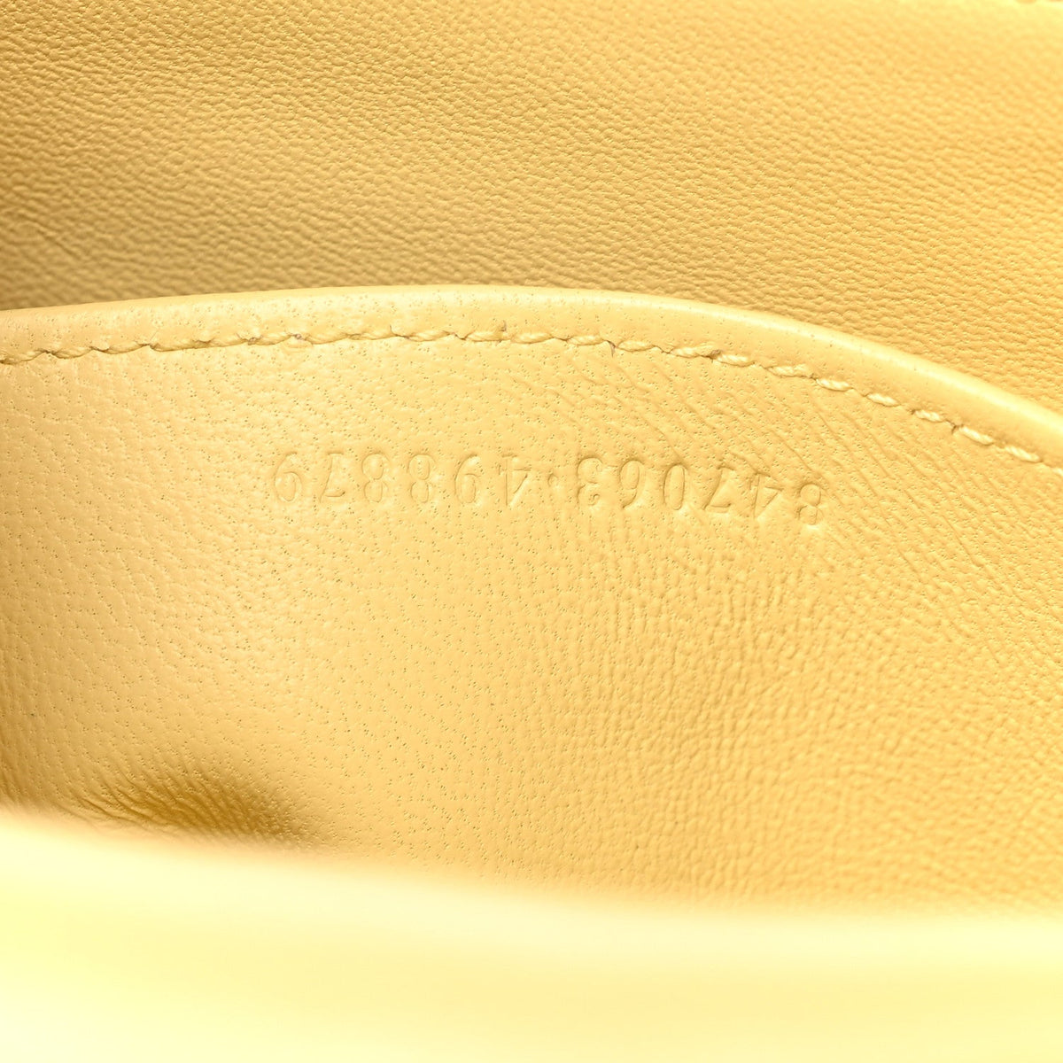 Small Calfskin Shoulder Bag - Yellow