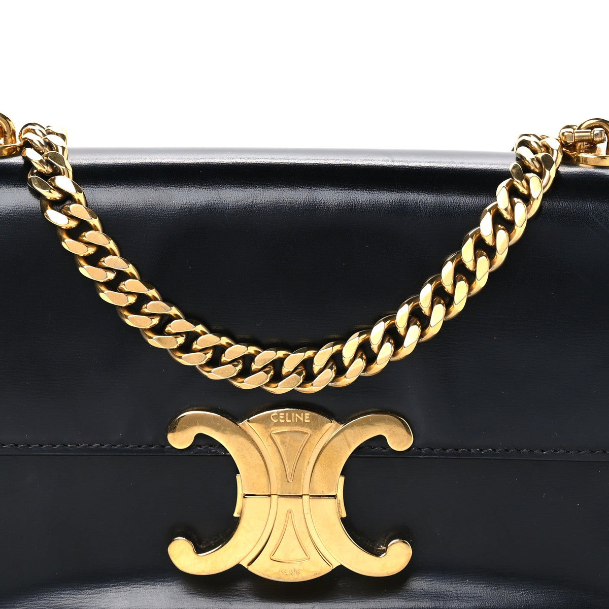 Calfskin Shoulder Bag - Black