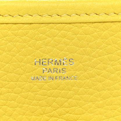 Taurillon Clemence Evelyne Iii Pm Lime Handbag
