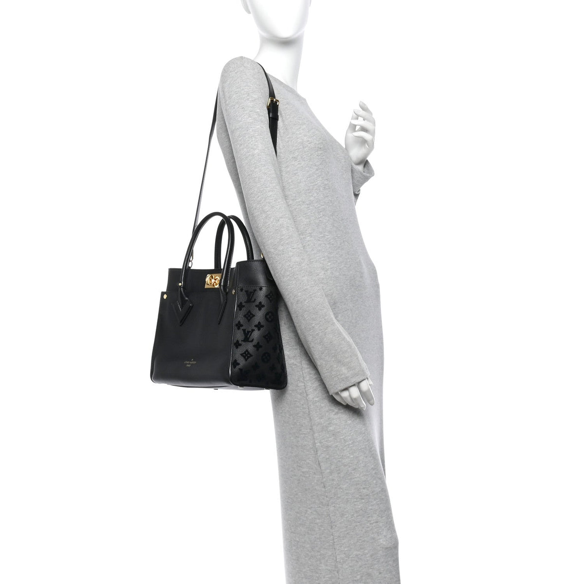 Calfskin Handbag - Black
