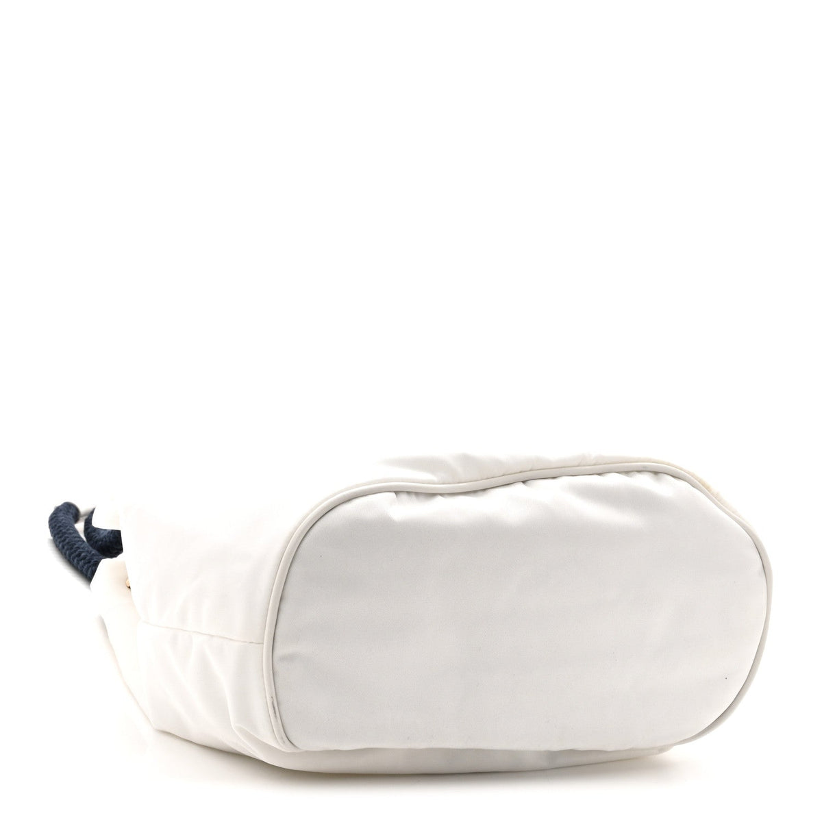 Small Nylon Bucket Bag - White