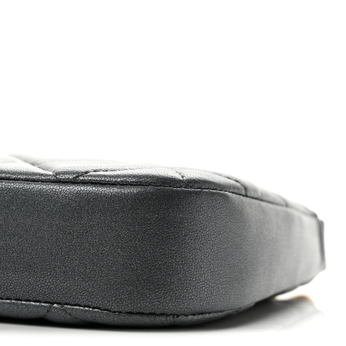 Quilted Lambskin Hobo Bag - Grey