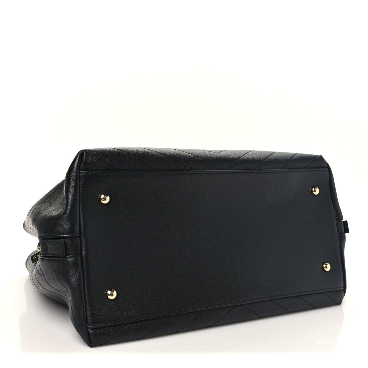 Large Calfskin Handbag - Black