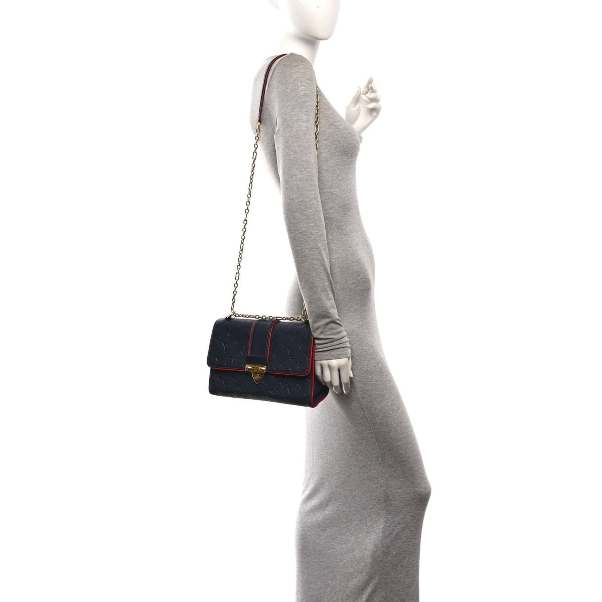 Empreinte Saint Sulpice Pm Marine Rouge Handbag