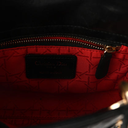 Mini Lambskin Handbag - Black