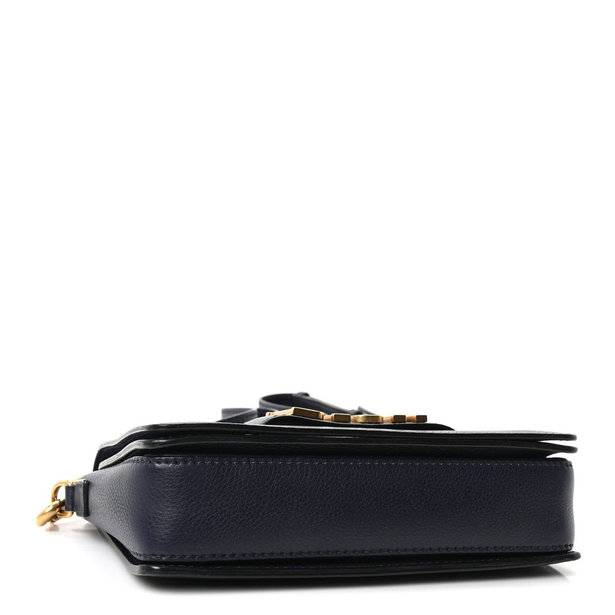 Calfskin Flap Shoulder Bag - Blue