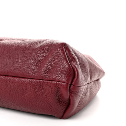 Maxi Calfskin Shoulder Bag - Red