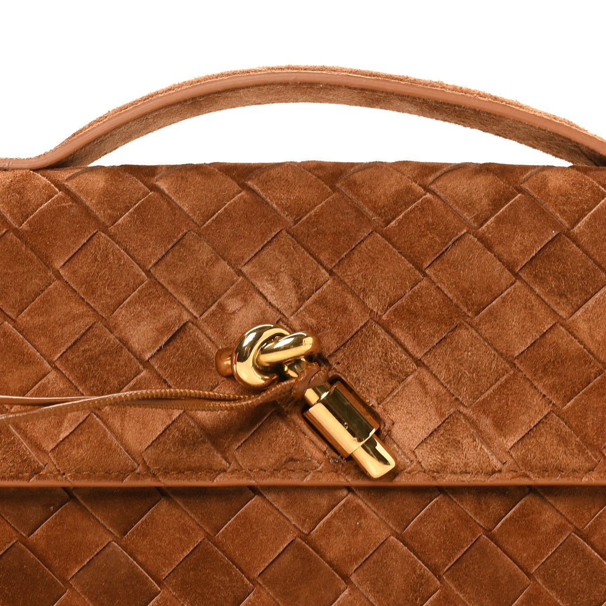 Suede Clutch Bag