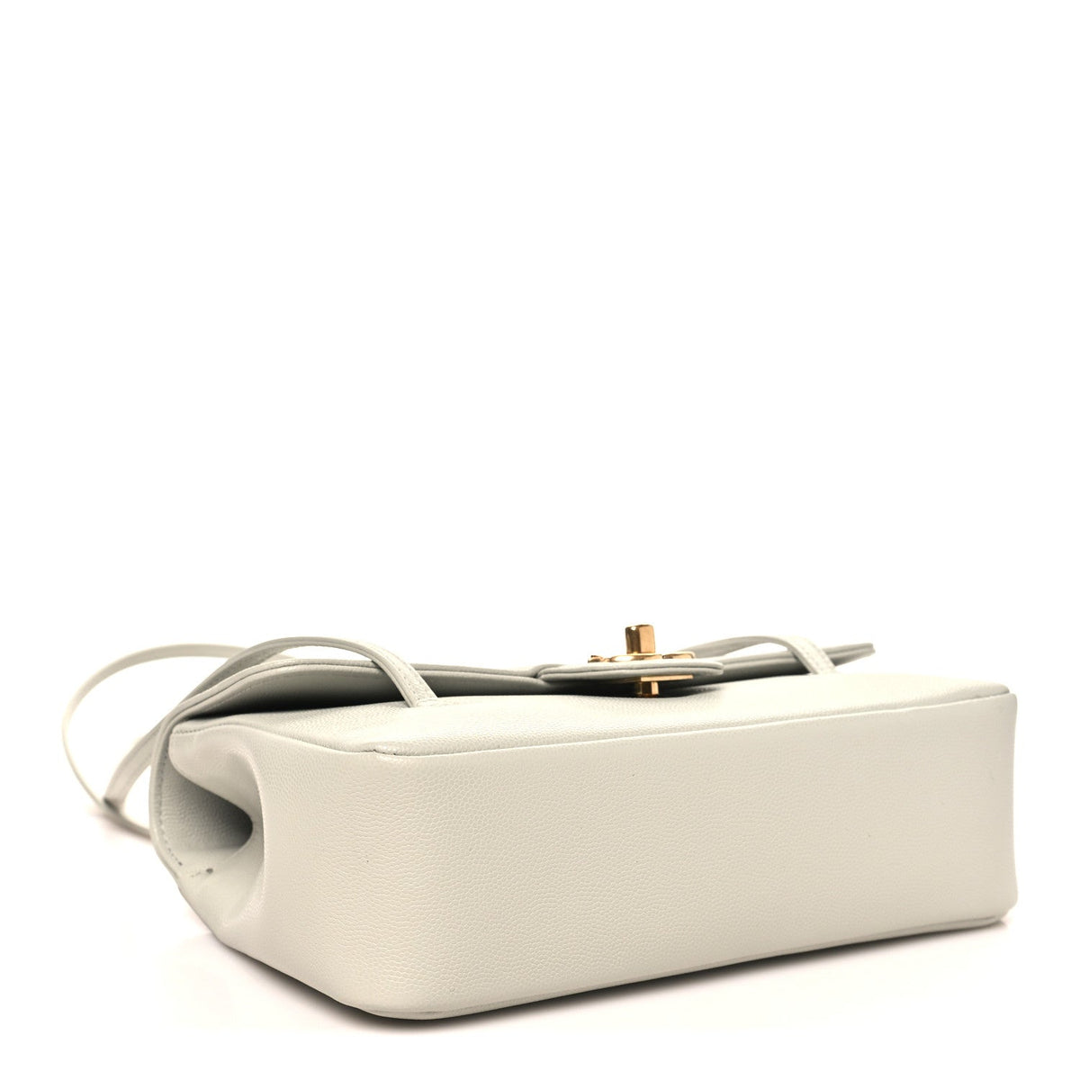 Small Caviar Flap Shoulder Bag - Light Green