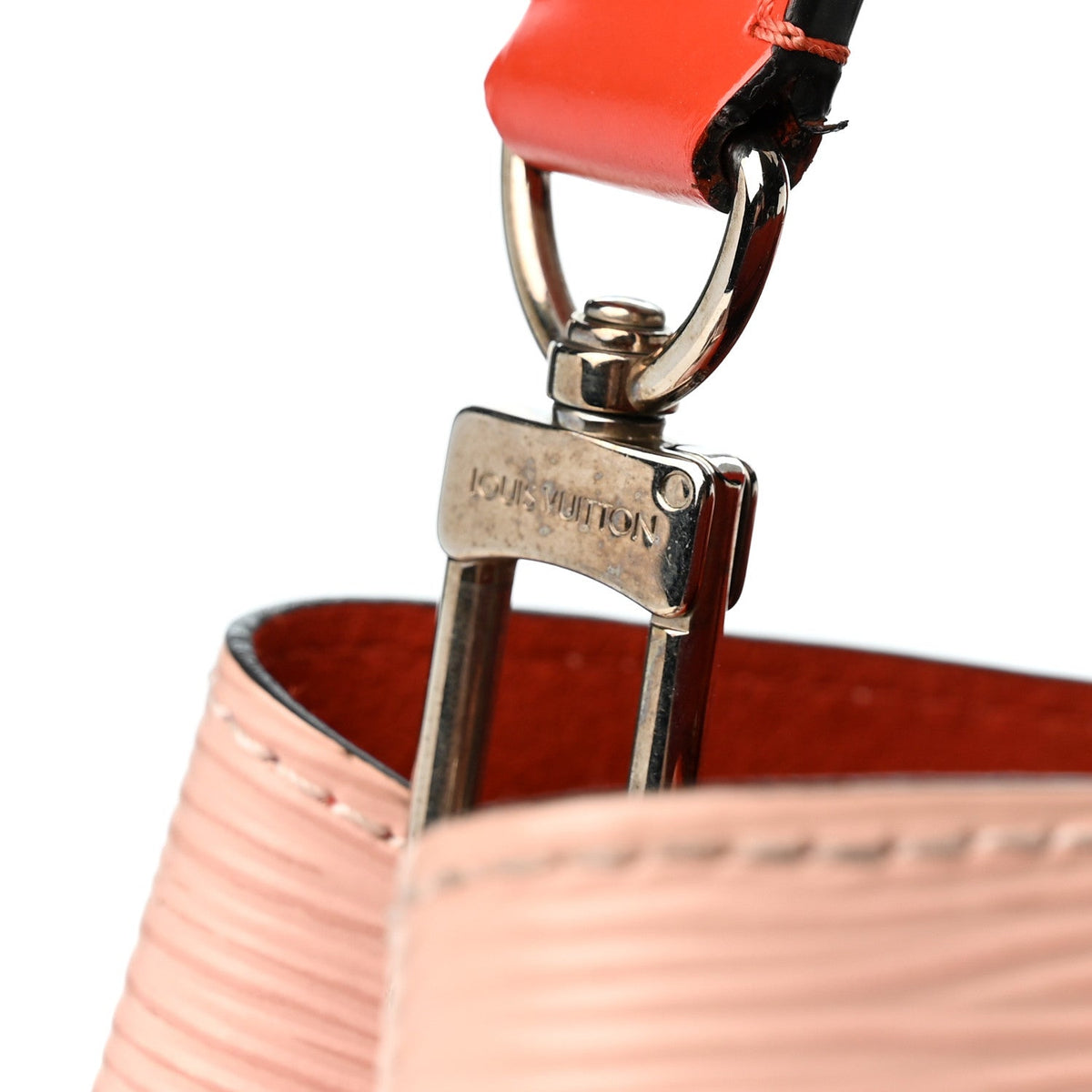 Epi Neonoe Rose Ballerine Orange Handbag