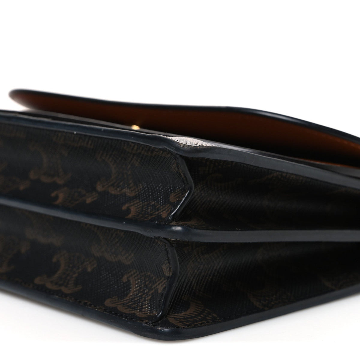 Lambskin Canvas Wallet Bag - Tan