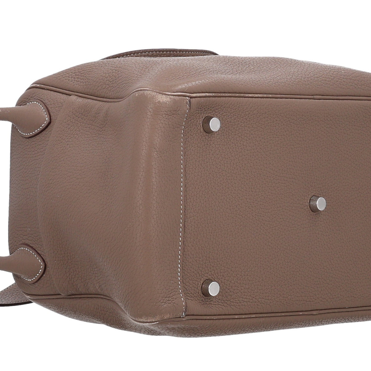 Taurillon Clemence Lindy 30 Etoupe Handbag