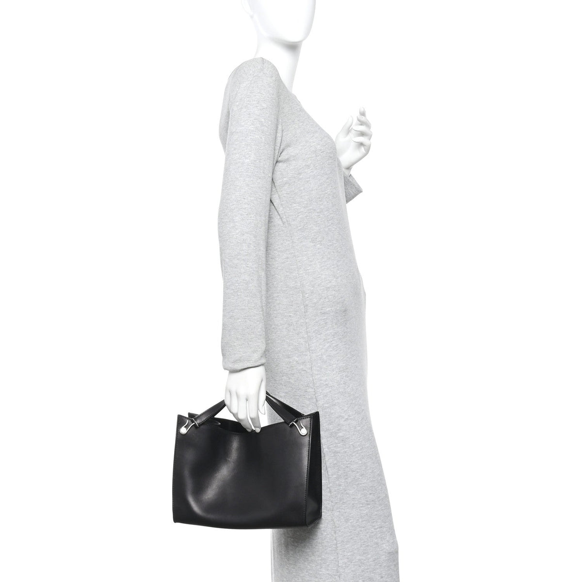 Small Calfskin Handbag - Black