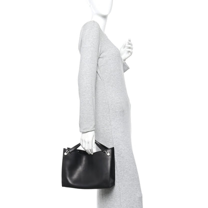 Small Calfskin Handbag - Black