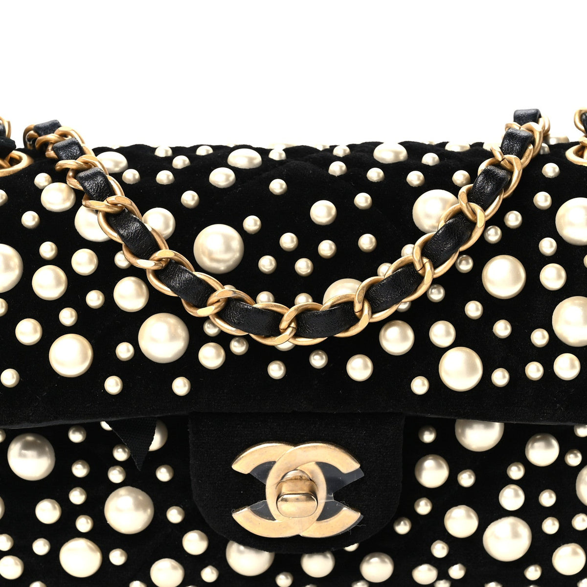 Mini Flap Shoulder Bag - Black